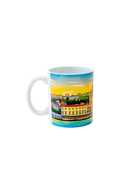 Mug Lyon La Ville des Lumières chez souvenirsdelyon.com