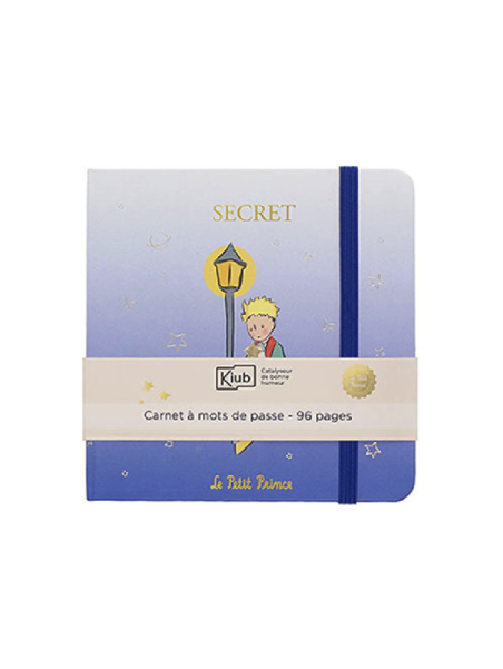 Carnet mot de passe Le Petit Prince bleu chez souvenirsdelyon.Com