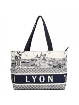 Sac lyon City Robin Ruth bleu at Souvenirsdelyon.Com