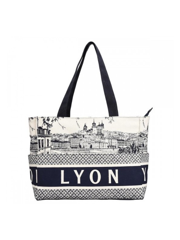Sac lyon City Robin Ruth bleu at Souvenirsdelyon.Com