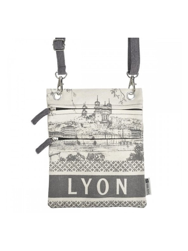 Robin Ruth Grey Passport Pouch Lyon at Souvenirsdelyon.Com