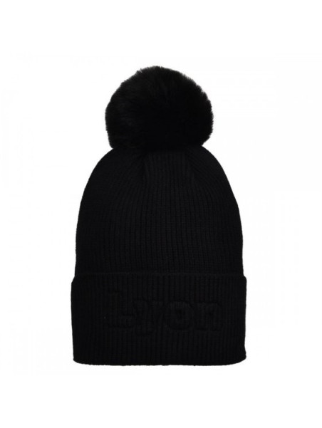 Bonnet Lyon Robin Ruth pompon noir chez souvenirsdelyon.com