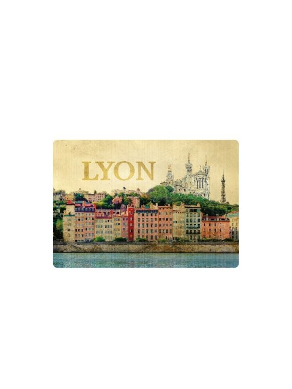 Magnet Lyon rétro époxy