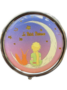 Boîte à pilule Le Petit Prince et le renard sur la lune chez souvenirsdelyon.com