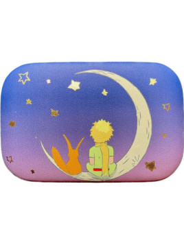 Mini étui de voyage Le Petit Prince et le renard sur la lune chez souvenirsdelyon.com