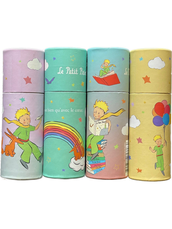 Boite de 12 minis crayons de couleurs Le Petit Prince arc-en-ciel chez Souvenirsdelyon.Com