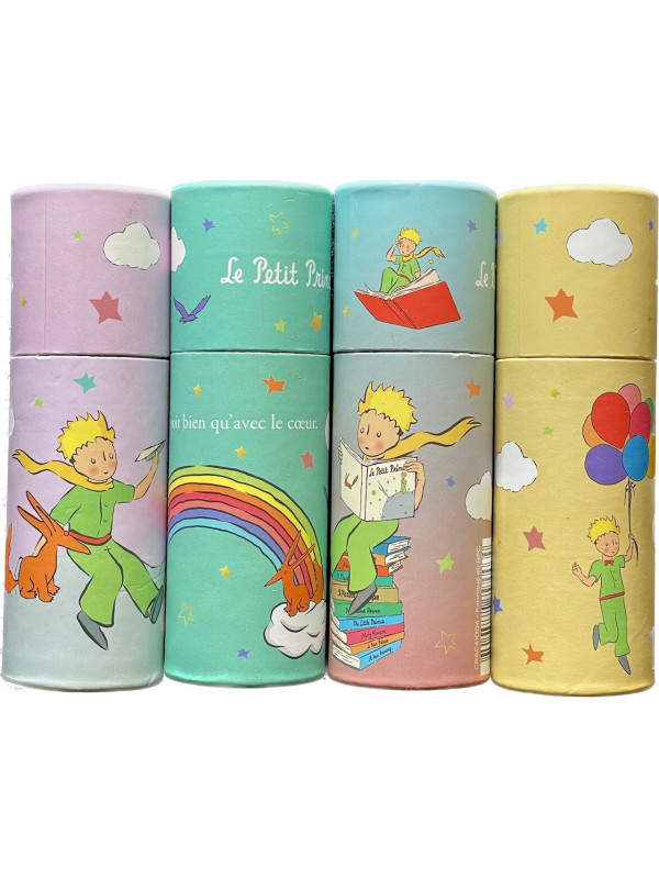 Boite de 12 minis crayons de couleurs Le Petit Prince arc-en-ciel chez Souvenirsdelyon.Com