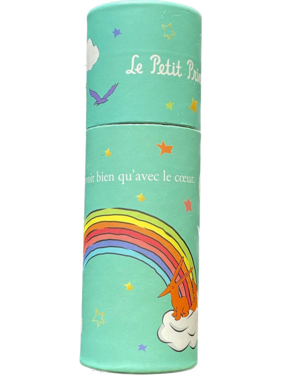 Boite de 12 minis crayons de couleurs Le Petit Prince arc-en-ciel chez Souvenirsdelyon.Com
