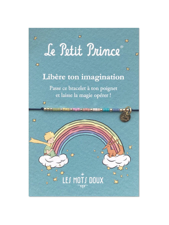 Bracelet Le Petit Prince Code Morse arc-en-ciel chez Souvenirsdelyon.Com