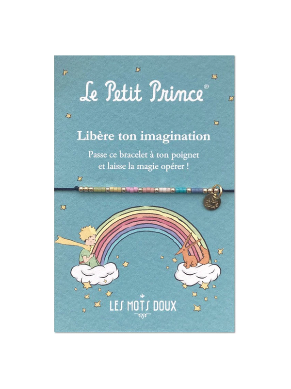 Bracelet Le Petit Prince Code Morse arc-en-ciel chez Souvenirsdelyon.Com
