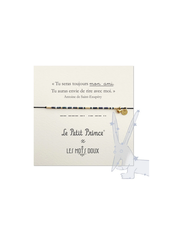 Bracelet Le Petit Prince Code Morse mon ami 1 chez Souvenirsdelyon.Com