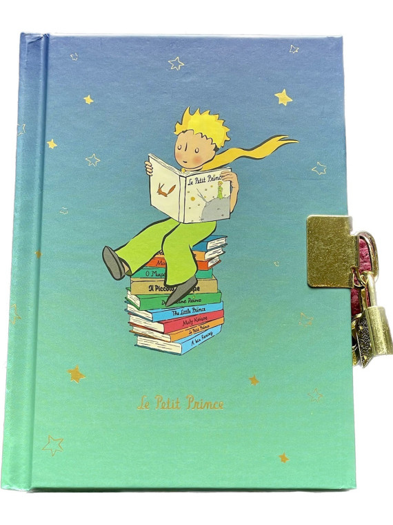 Carnet secret Le Petit Prince A6 bleu chez Souvenirsdelyon.Com