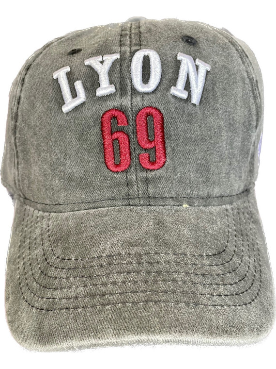 Casquette Lyon 69 noire chez Souvenirsdelyon.Com