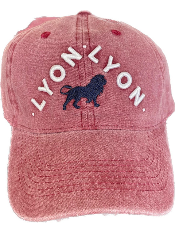 Lyon bordeau Baseball cap at Souvenirsdelyon.Com
