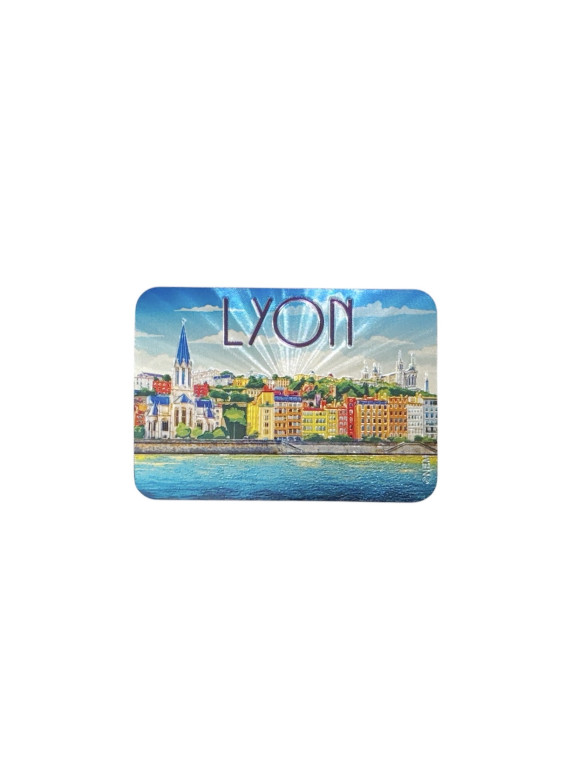 Magnet Lyon Saint Jean brillant chez Souvenirsdelyon.com