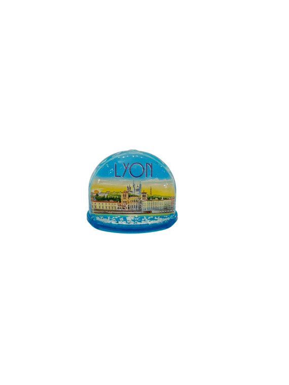 Boule à neige Lyon Fourvière poster chez Souvenirsdelyon.com