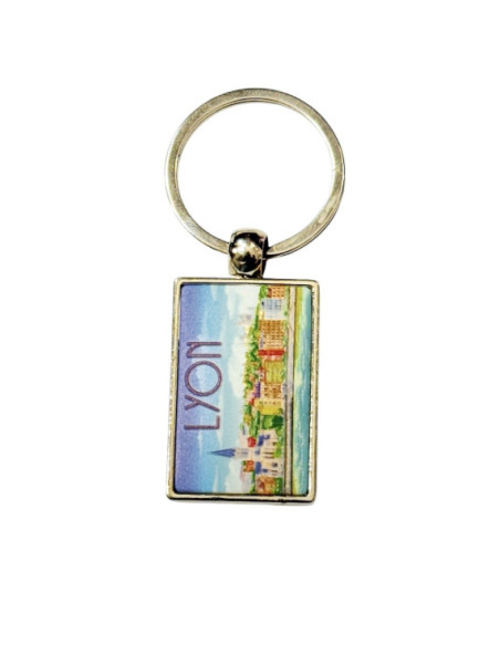 Porte-clés Lyon uv relief chez Souvenirsdelyon.com