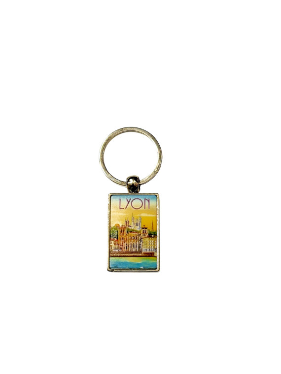 Porte-clés Lyon uv relief chez Souvenirsdelyon.com