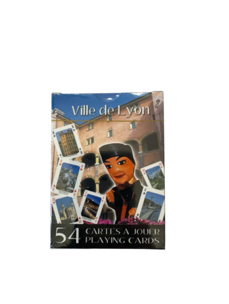 Poker Deck of Cards Monuments Lyon at Souvenirsdelyon.Com
