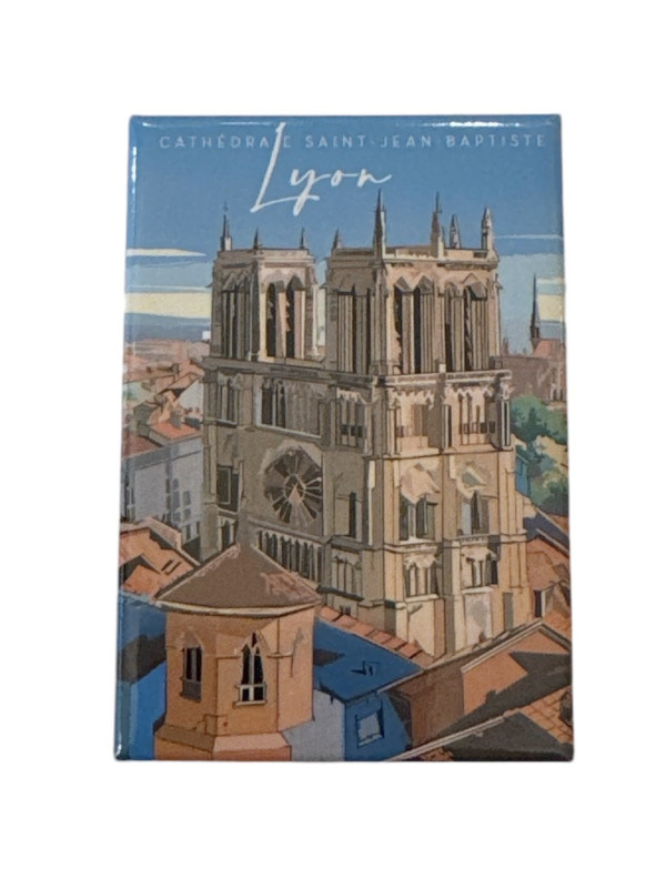 Magnet Lyon Cathédrale Saint-Jean-Baptiste chez Souvenirsdelyon.Com