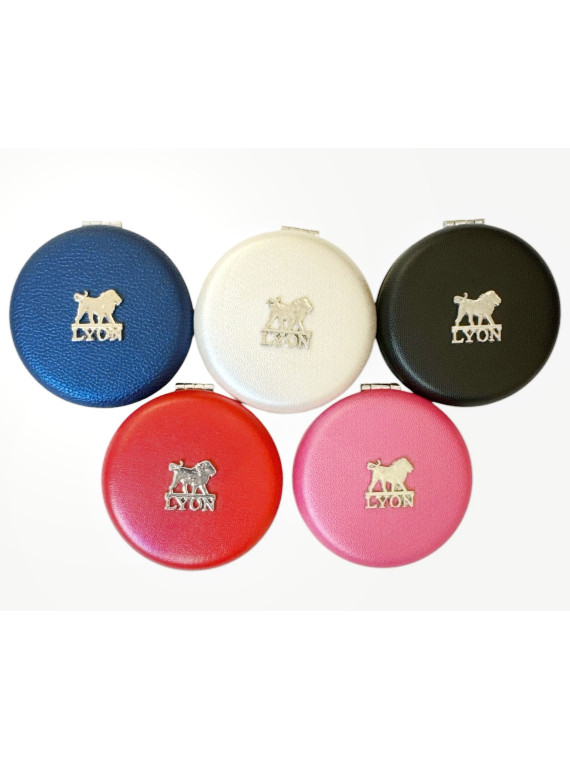 Lyon pocket mirror Red 1 at Souvenirsdelyon.Com