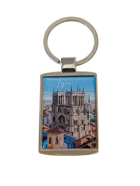 Porte-Clés Lyon Cathédrale Saint-Jean-Baptiste chez Souvenirsdelyon.com