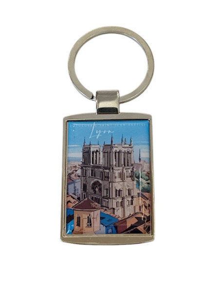 Porte-Clés Lyon Cathédrale Saint-Jean-Baptiste chez Souvenirsdelyon.com