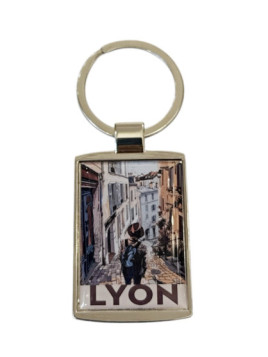Porte-clés Lyon Pentes de la Croix-Rousse chez Souvenirsdelyon.com