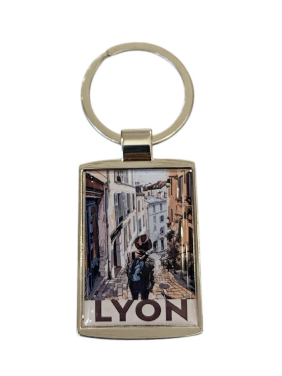 Porte-clés Lyon Pentes de la Croix-Rousse chez Souvenirsdelyon.com
