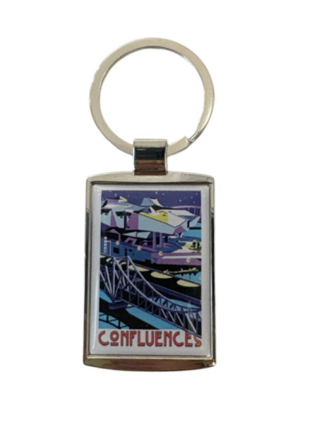 Lyon Confluences Museum key ring at Souvenirsdelyon.com