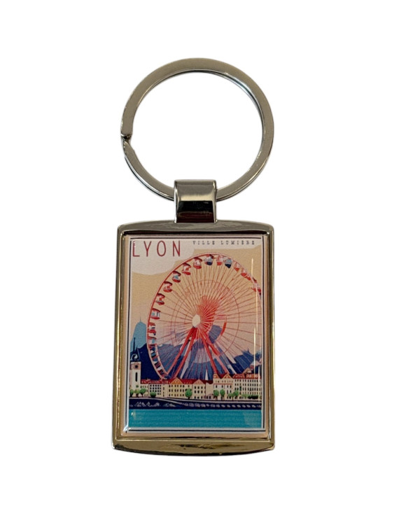 Lyon Ferris Wheel key ring at Souvenirsdelyon.com