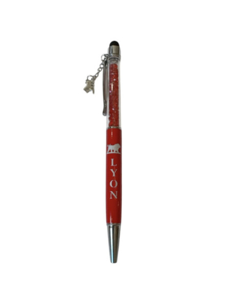 Touch Ball Pen Lyon Charm Red 1 on souvenirsdelyon.com