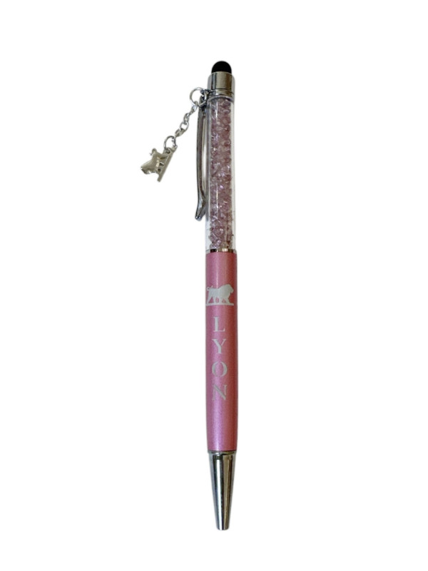 Touch Ball Pen Lyon Charm Pink 2 on souvenirsdelyon.com