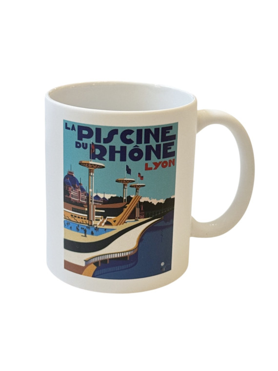 Lyon Rhône's Swimming Pool mug on souvenirsdelyon.com
