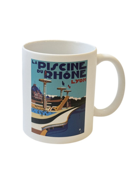 Lyon Rhône's Swimming Pool mug on souvenirsdelyon.com