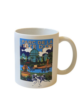 Lyon Head of Gold Park mug at souvenirsdelyon.com