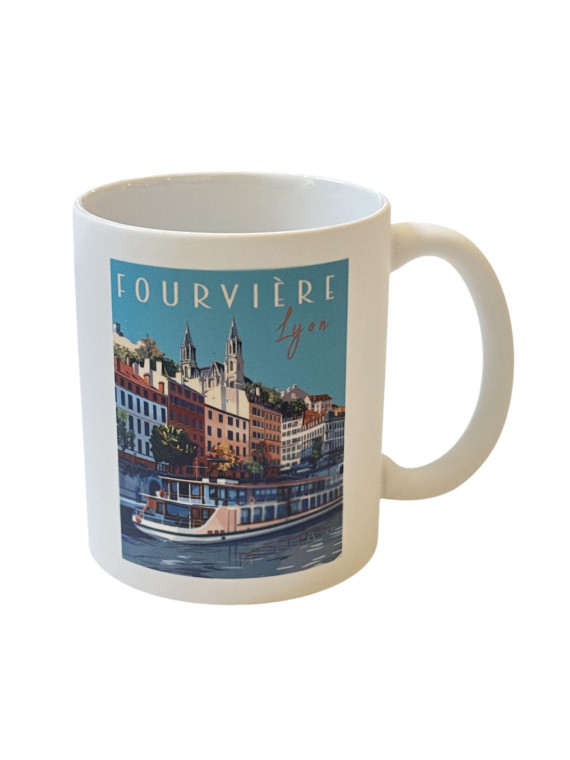 Lyon Fourvière and the Old Lyon mug at souvenirsdelyon.com