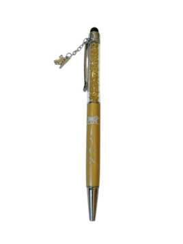 Touch Ball Pen Lyon Charm Gold 2 on souvenirsdelyon.com