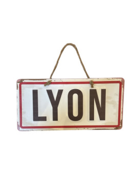 Plaque en Métal Lyon chez Souvenirsdelyon.com