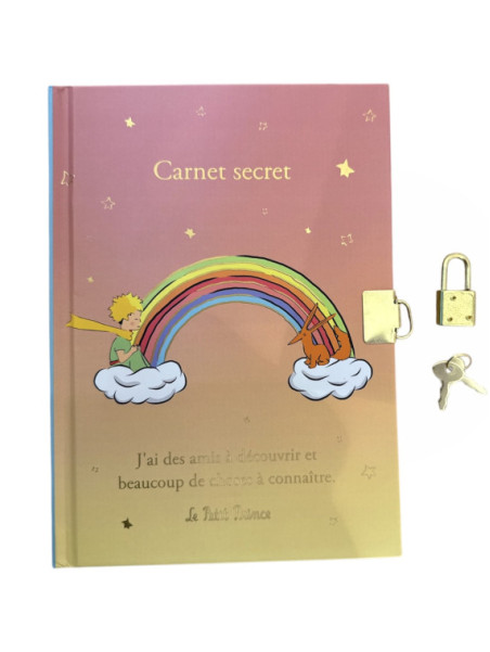 Secret notebook the Little Prince A5 Rainbow 1 at Souvenirsdelyon.Com