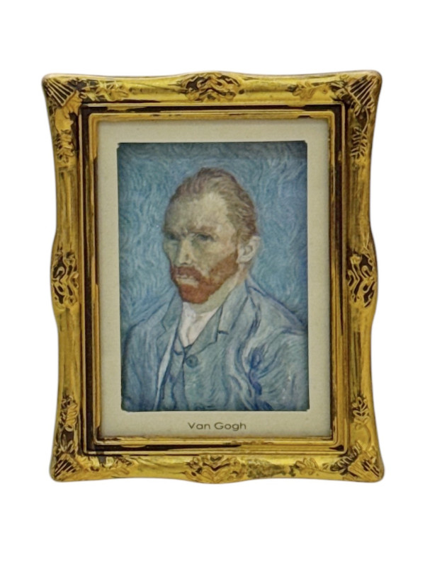 Magnet autoportrait bleu 1 chez Souvenirsdelyon.com