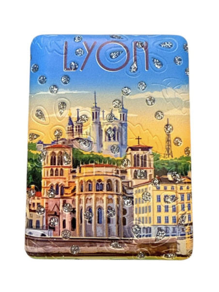 Poster Lyon pocket mirror Fourvière at Souvenirsdelyon.Com