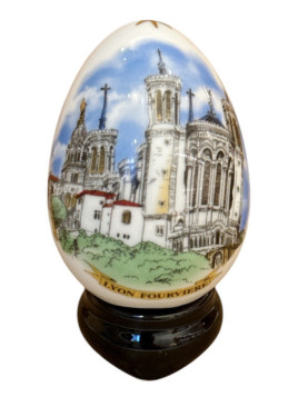 Oeuf de Collection Basilique de Fourvière Lyon chez Souvenirsdelyon.Com