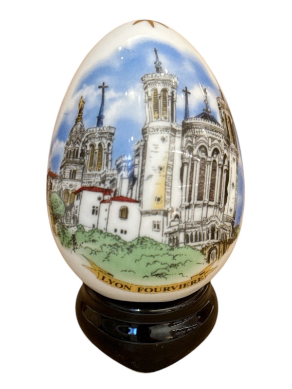 Oeuf de Collection Basilique de Fourvière Lyon chez Souvenirsdelyon.Com