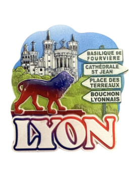 Magnet Lyon Panneaux Fourvière chez Souvenirsdelyon.Com
