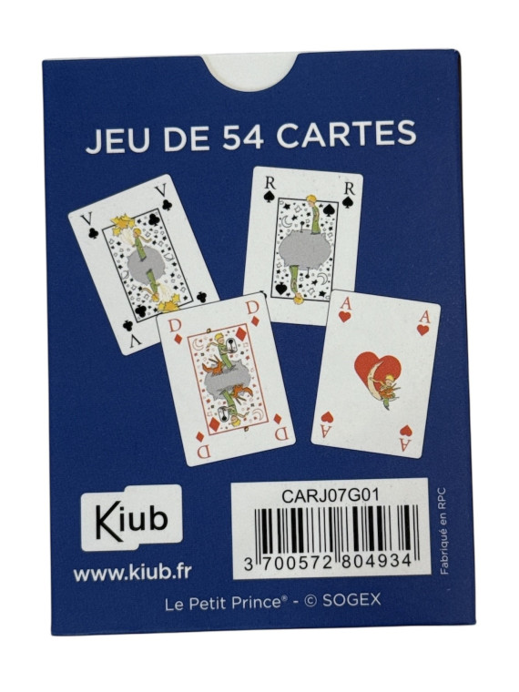 Jeu de cartes Le Petit Prince bleu 2 chez Souvenirsdelyon.Com