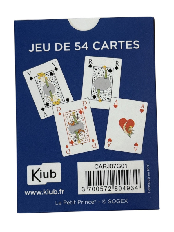 Jeu de cartes Le Petit Prince bleu 2 chez Souvenirsdelyon.Com