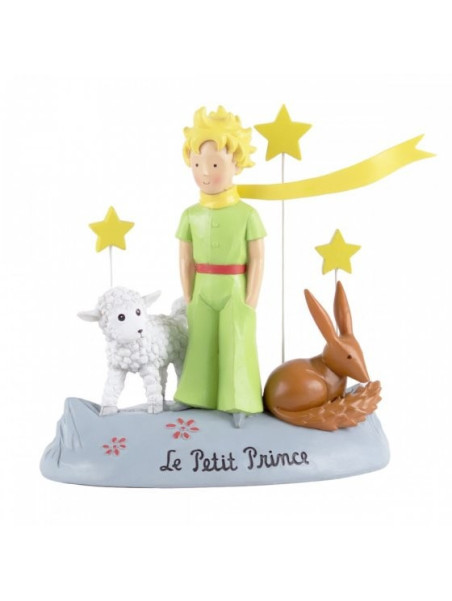 Statuette the Little Prince, the sheep, the fox Souvenirsdelyon.com