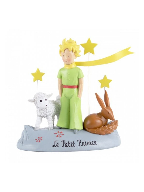 Statuette the Little Prince, the sheep, the fox Souvenirsdelyon.com