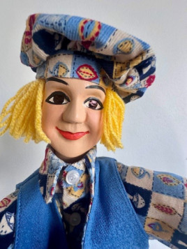 Marionnette le Gamin costume bleu 2 chez Souvenirsdelyon.com